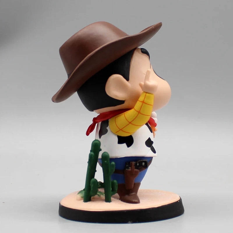 12cm Crayon Shin Chan Woody Cowboy Anime Action Figure Model Statue Desktop Decoration Toy Gift - Shinchan
