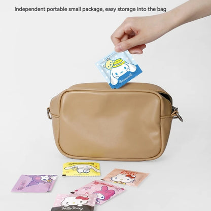 Sanrio Disposable Gloves, Single Pack, Small Bag, Household Food Grade Kitchen Cleaning, Thickened Pe Transparent Gloves