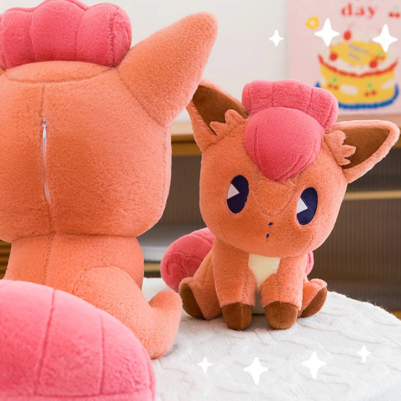 35/65cm Vulpix Pokemon Plush Toys Anime Cartoon Fox Large Pokémon Doll Plushie Kawaii Stuffed Gift for Kids Xmas Birthday
