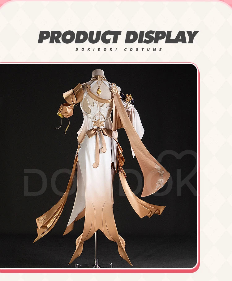 IN STOCK Aglaea Cosplay Costume Game Honkai: Star Rail【XS-3XL】DokiDoki-N HSR Women Halloween Dress Amphoreus Aglaea Plus Size