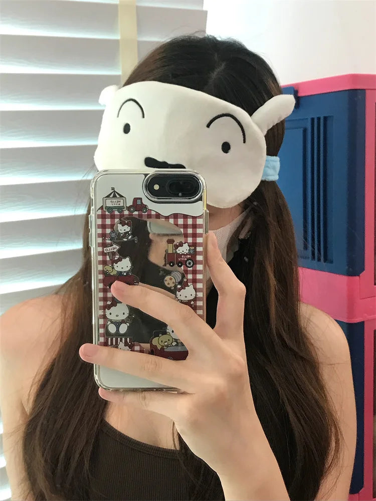 Crayon Shin Chan Eye Mask Plush Sleeping Eye Patch Cute Buriburizaemon Shiro Shading Sleep Eyepatch Girl Kids Eyeshade