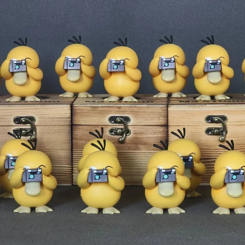 10cm Pokemon Psyduck Anime Action Figure Toys Kawaii Figurine Cartoon Model Car Ornament Statue Decoration Toys Birthday Gift