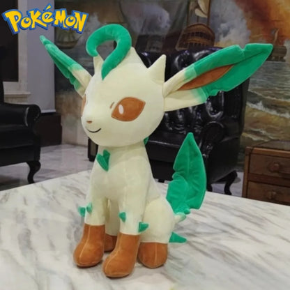 50CM Pokemon Plushies Leafeon Cartoon Anime Stuffed Pocket Monster Kawaii Ornament Comfortable Soft Doll Children's Toys Gift