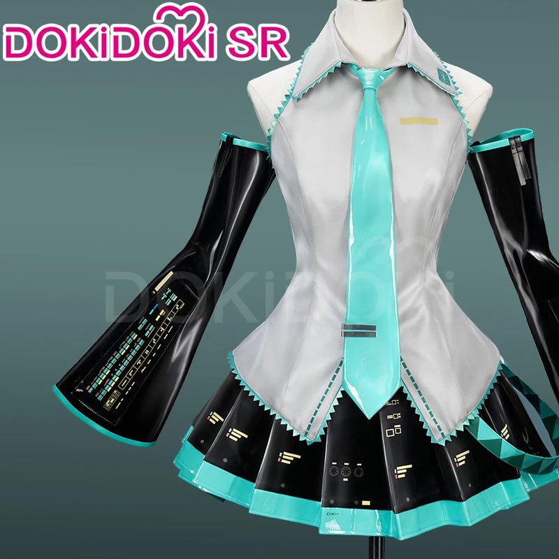 IN STOCK Mikuu Cosplay Costume DokiDoki-SR Mikku Cosplay Women Cute Short Dress Costume Mikuu Cosplay Uniform Halloween