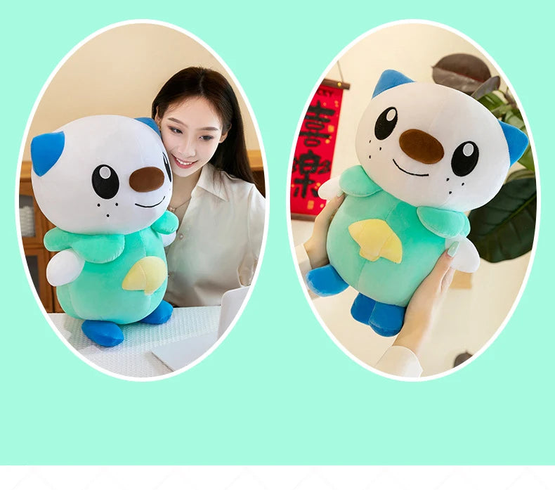 35/80cm Oshawott Pokemon Plush Toys Large Anime Doll Cute Pillow Cartoon Samurot Pokémon Plushie Stuffed Gift for Kids Christmas