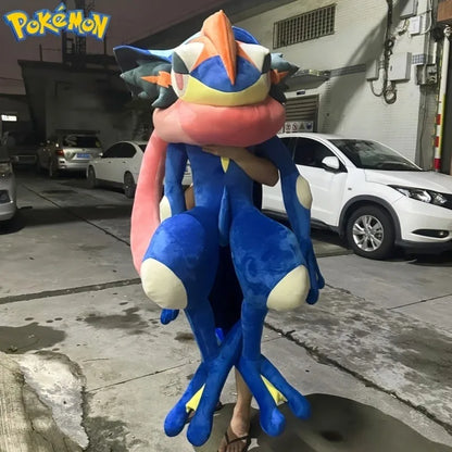 150CM Greninja Pokemon Plushies Big Size Cartoon Anime Peluche Kawaii Stuffed Ornament Comfortable Soft Doll Children Toy Gift