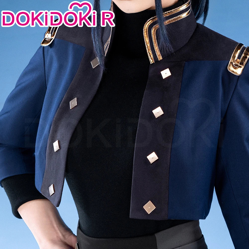 IN STOCK Caitlyn Cosplay Costume Anime Cosplay【S-3XL】DokiDoki-R Women Uniform Caitlyn Halloween Costume Plus Size
