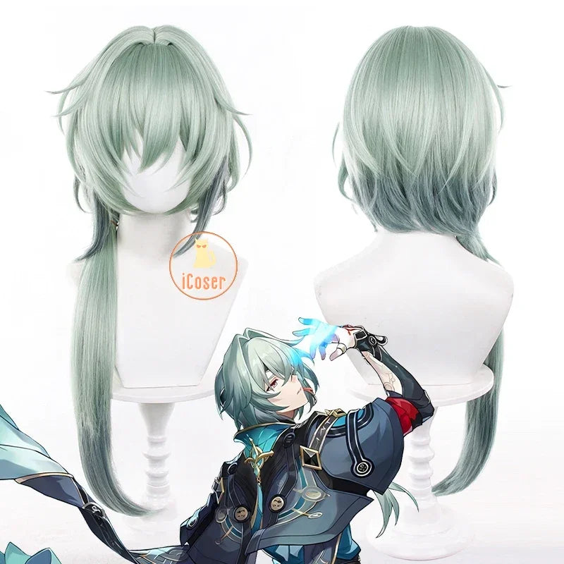 Honkai Star Rail Anaxa Cosplay Costume Wig Uniform Earrings Anaxagoras Grove of Epiphany Amphoreus Halloween Party for Women Men