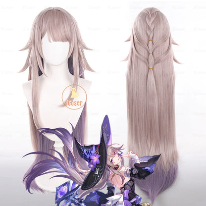 Honkai Star Rail The Herta Cosplay Costume Wig Dress Hat Uniform Headwear Necklace Halloween Party for Women Girls Carnival Prop