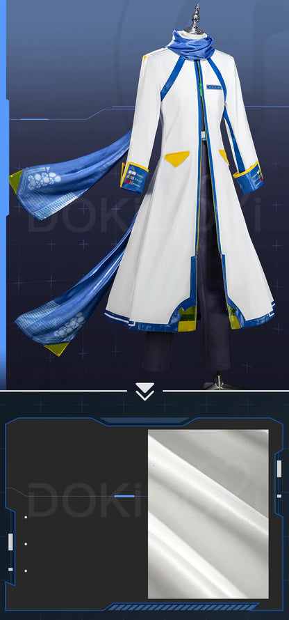 IN STOCK Kaitoo Cosplay Costume Anime Cosplay DokiDoki-SR Men Blue White Uniform Costume Kaitoo Cosplay Halloween Singer Cosplay