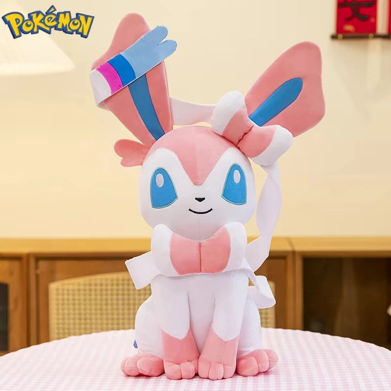 40/50/75CM Big Size Pokemon Sitting Sylveon Plushies Cartoon Anime Stuffed Comfortable Soft Doll Bolster Decorate Cushion Gift