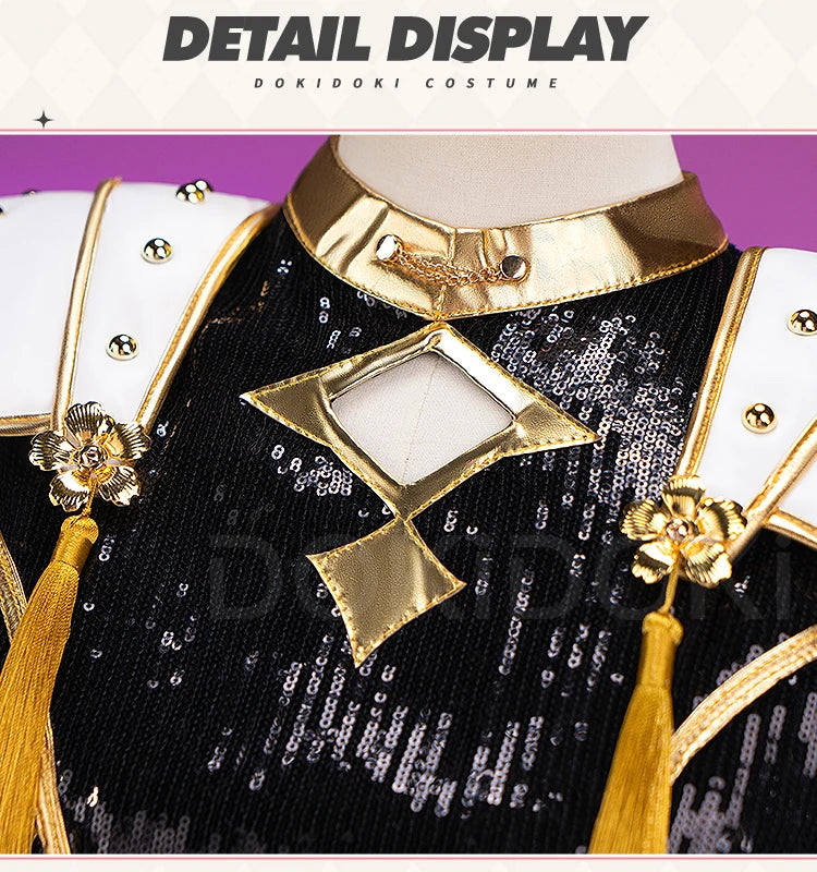 【Last Batch】IN STOCK Zoeyy Miraa Rumii Cosplay Costume【XS-3XL】DokiDoki-N Golden Costume Zoeyy Miraa Rumii Cosplay Plus Size