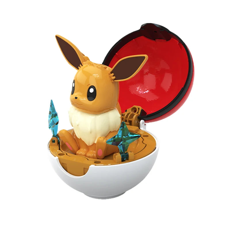 Pokemon Figure Set Pikachu Piplup Cubone Mimikyu Jigglypuff Cute Anime Ornament Pokeball Deformed Figurine Children Toy