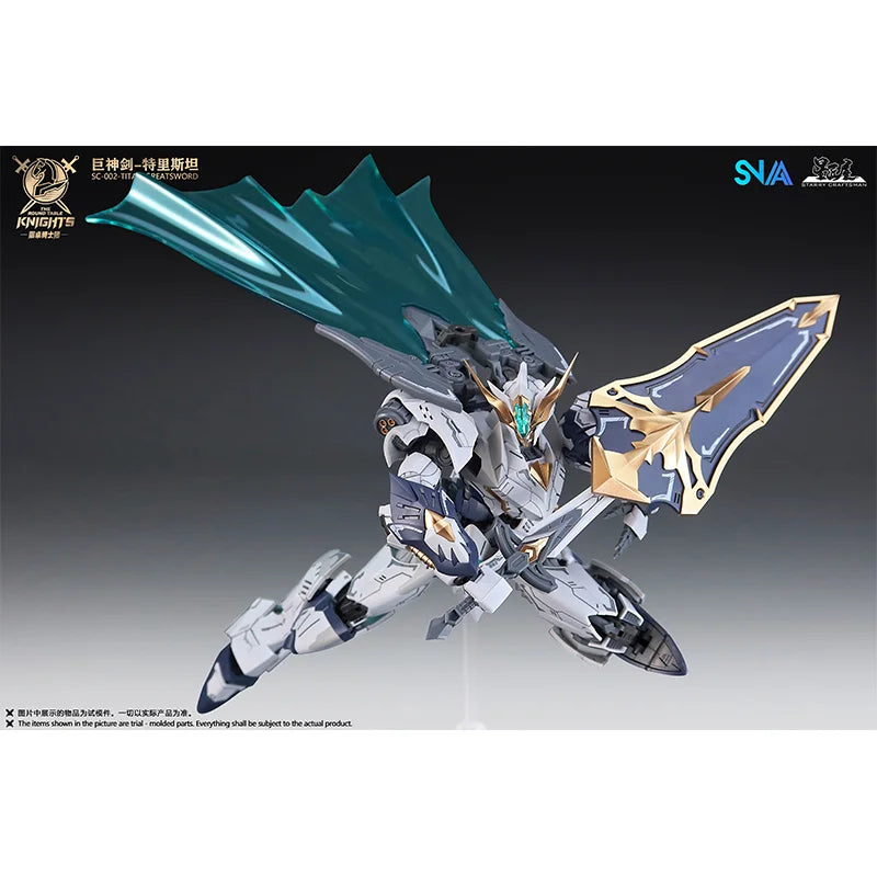Original SNAA SC-002-Titan Greatsword 1/144 The Round Table Knights Assembly Model Kit Action Figure Plastic Model Toy Robot