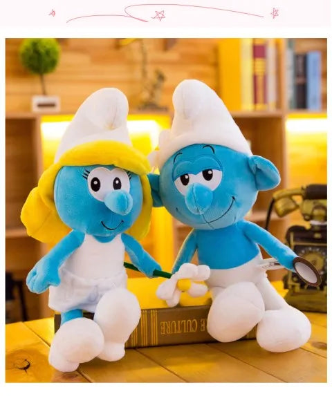 New 40cm Cartoon Character Creative Smurf Cute Plush Toy Kawaii Doll Children’s Soothing Toy Birthday Gift Christmas Gift