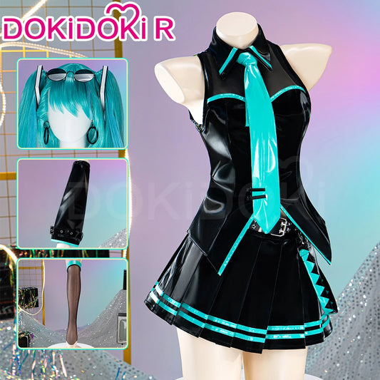 IN STOCK Mikuu Cosplay Costume Game Cosplay【XS-2XL】DokiDoki-R Mikku 16th Anniversary Women Uniform Costume Dress Plus Size