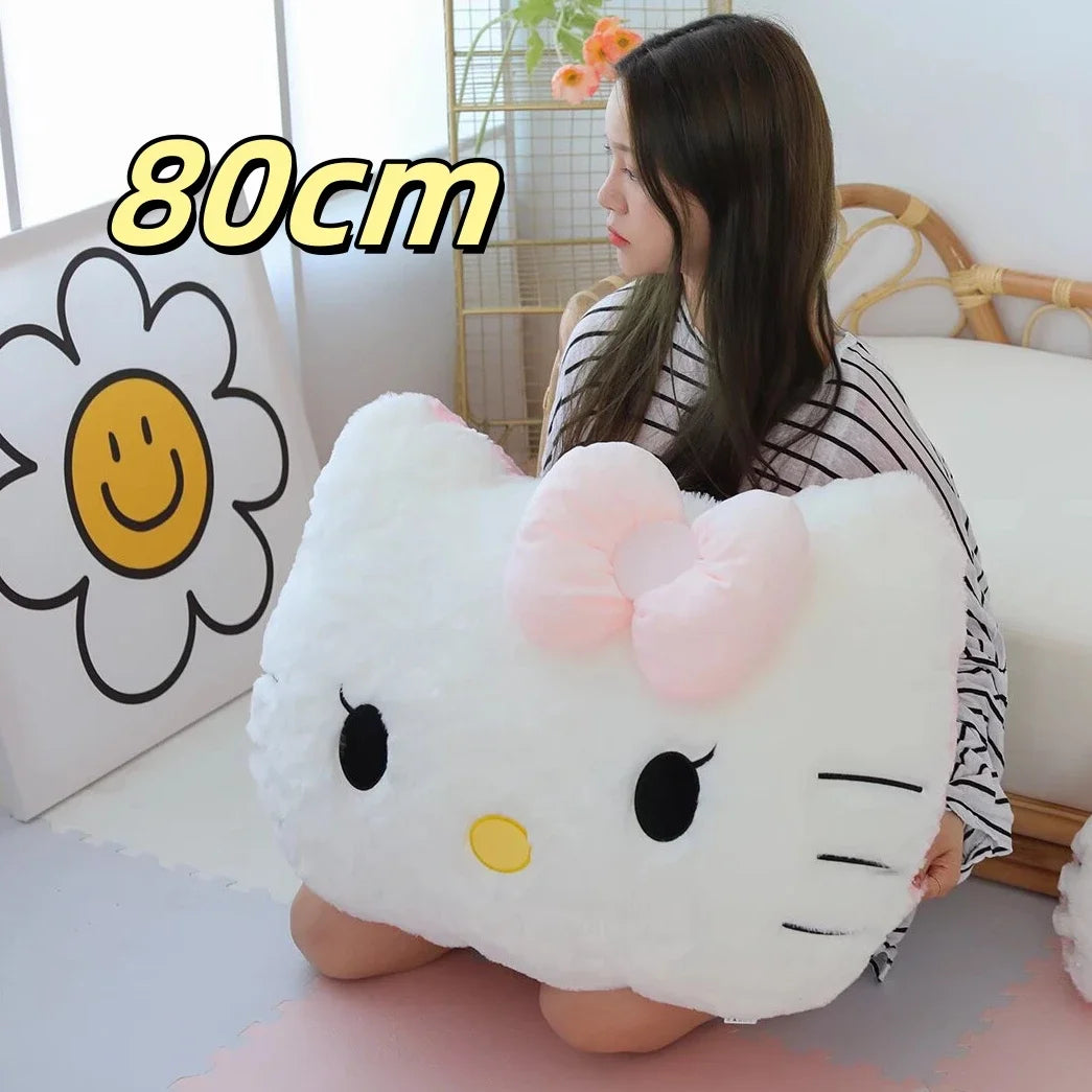 Big Size Hello Kitty Back Cushion Very Soft Sanrio Throw Pillow Sofa Bed Bedside Cushion Home Decor Gifts Girl Washable
