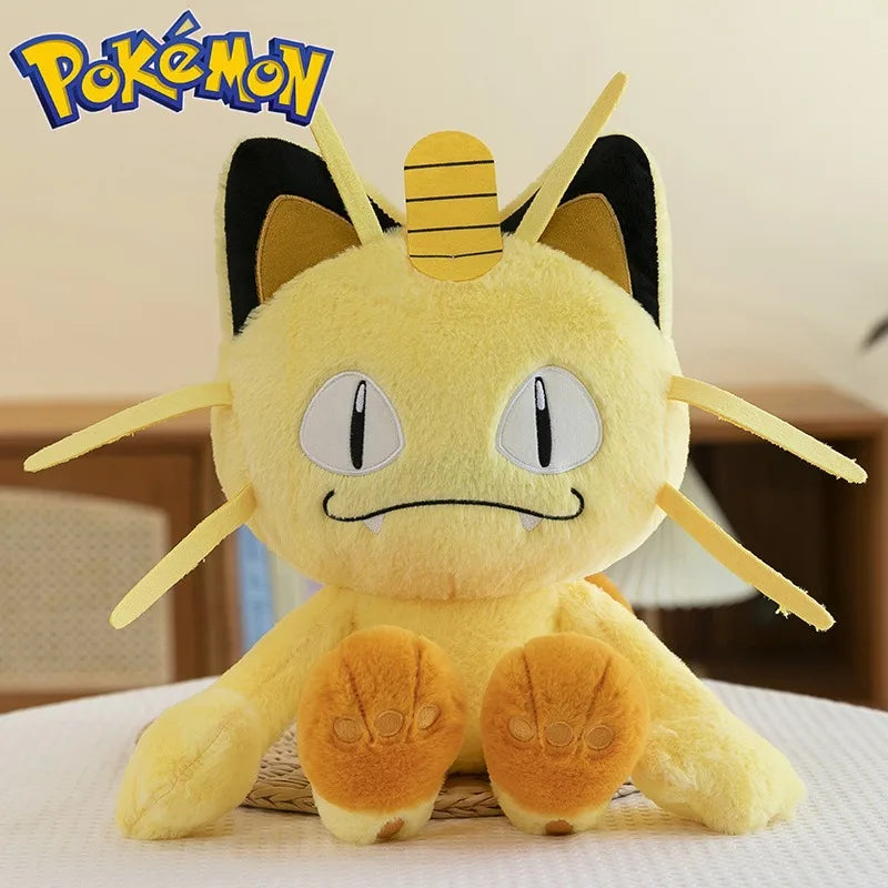 35/50CM Big Size Pokemon Meowth Plushies Cartoon Anime Plush Pillow Soft Doll Kawaii Stuffed Plushie Ornament Children's Gifts