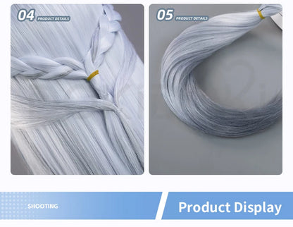 IN STOCK Frostflower Dew Shenhe Wig Game Genshin Impact Cosplay Wig DokiDoki Shen He Cosplay Lantern Rite New Skin Wig Free Cap