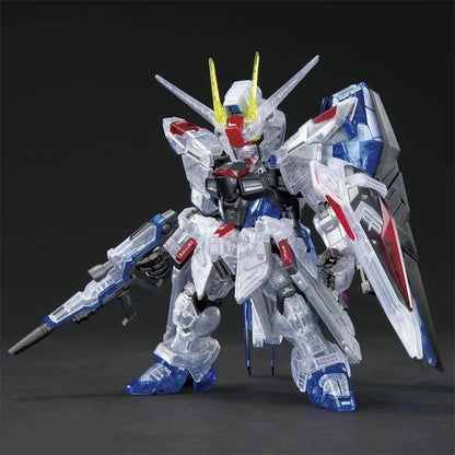 In Stock GAOGAO Strike Freedom Ice Blue Color MGSD Assembly Model Kit Action Figures Toy Transparent Version Robot Model Mecha