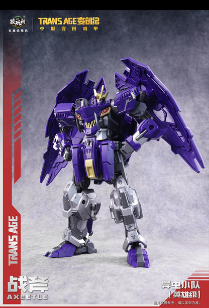 Axeetle TA-HCZ002 Series Hero Class Action Figure Transformable Rhinoceros Beetle Mecha Articulated Assembly Model Toy Fun Gifts