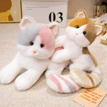 cartoon Cat Plushies toy Soft Doll Lifelike Pet Cat stuffed pillow doll Adorable Birthday Gift For Girl Boy