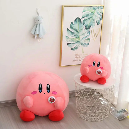 60cm Big Size Kirby Kawaii Cartoon Anime Plush Stuffed Doll Room Plushies Pillow Ornaments Cute Peluche Children's Holiday Gifts