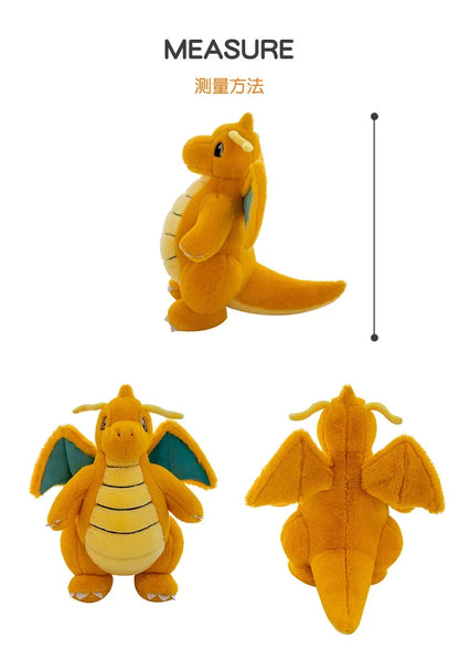 Pokemon Dragonite Plush Toy  Large Size Rabbit Plush 45/60/80cm Pokémon Plushie Animal Soft Stuffed Kawaii Toy Gift for Children