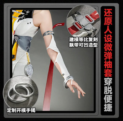 Zenless Zone Zero Ye Shunguang Cosplay Costume Wig Dress Cheongsam Headwear Tail Halloween Party for Women Girls Props iCoser