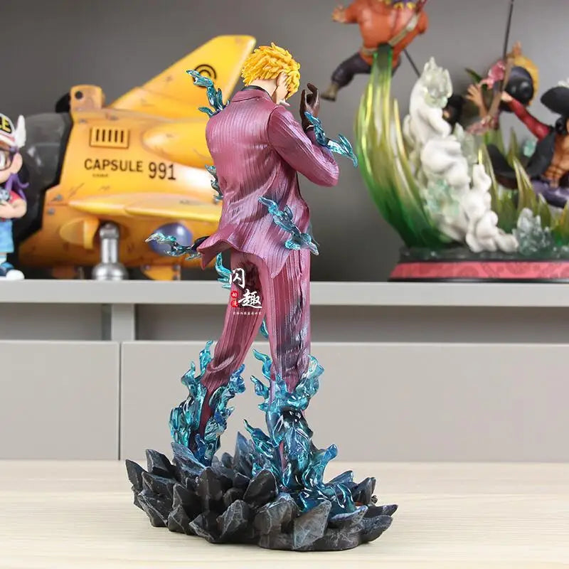 25cm One Piece Sanji Anime Figure Fashion Show Sanji Figurine Pvc Model Statue Doll Decoration Collection Ornaments Toys Gift