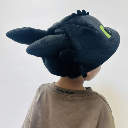 2025 New Dragon Taming Master Plush Doll Children'S Hat Dinosaur Hat Role Playing Prop Children'S Gift