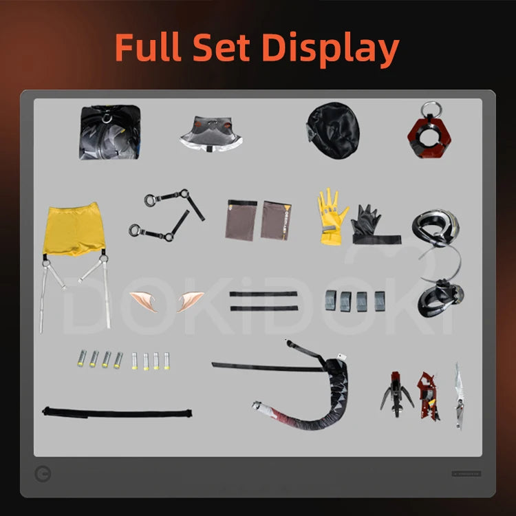 IN STOCK Orphie Cosplay Costume Game Zenless Zone Zero DokiDoki-R Women Costume ZZZ Orphie Cosplay Tail Halloween