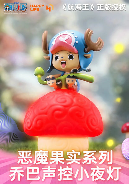 One Piece jimei Devil Fruit Serie Voice-Controlled Night Light Luffy Nico Robin Chopper Portga·D· Ace Anime Figure Desktop Model
