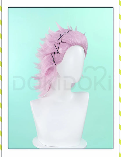 IN STOCK Mitsuki Kiryuu Wig Anime Wind Breaker Cosplay Wig DokiDoki Men 35cm Pink Short Hair Mitsuki Kiryuu Cosplay Free Wig Cap