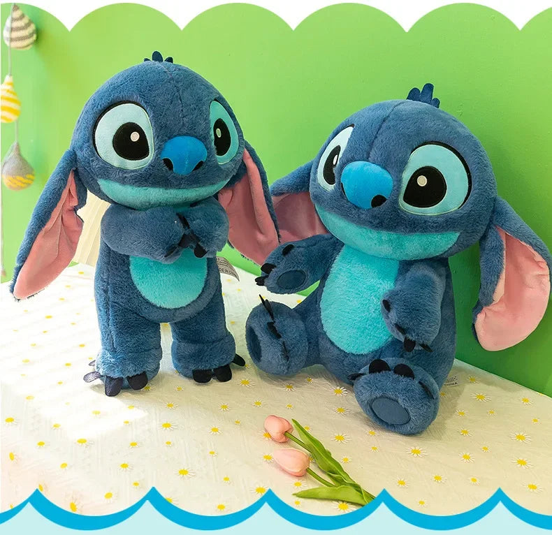 80cm Big Size Disney LILO & Stitch Anime Plush Stuffed Doll Room Plushies Pillow Kawaii Ornaments Children's Holiday Gifts