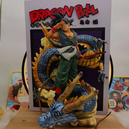 Amime Dragon Ball Z Gk 3d Comic Books Son Goku Riding Shenron Figurine Pvc Action Figure Model Statue Collection Children'S Toy