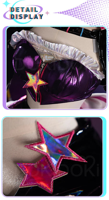 IN STOCK Rinn Lenn Lukaa Cosplay Costume【XS-2XL】DokiDoki-R Women Men Cute Short Dress Costume Muse Dash Rinn Cosplay Plus Size