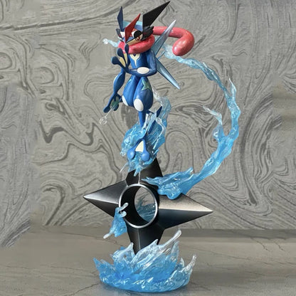 20cm GK Greninja Pokemon Anime Figure Water Shuriken Evolved Pet Elf Statue Creative Doll Ornament Model Kids Christmas