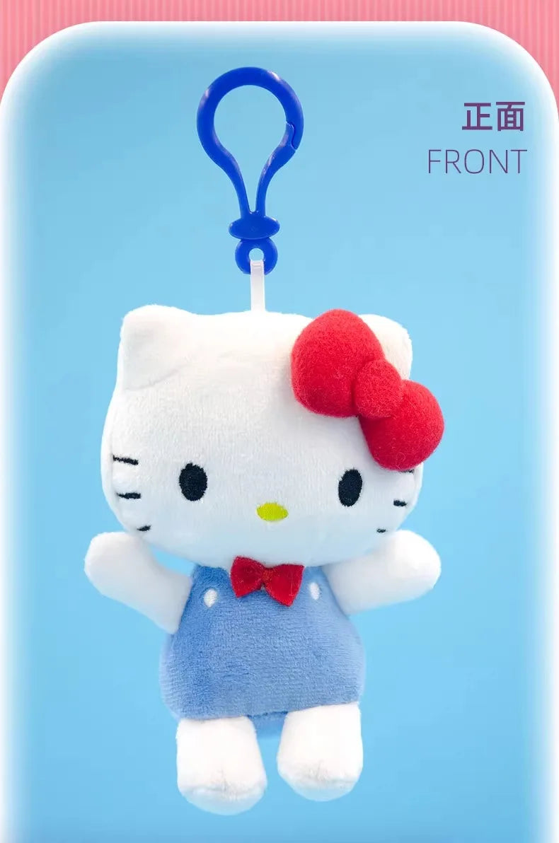 Genuine Sanrio 50th Anniversary Hello Kitty Stuffed Toys Pendant Plush Toys Doll Keyring Anime Keychain Birthday Christmas Gift