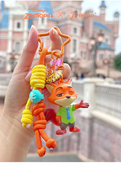 Zootopia Cartoon Character Injection Molding 3D Keychain Premium Design Anime Themed Accessories Collectible Toy Figures Gift