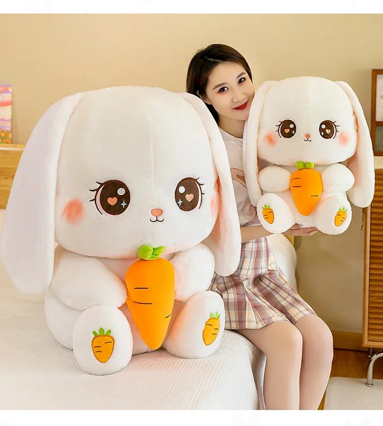 Radish Rabbit Doll Plush Toy Cute Doll Soft Stuffed Animal Sleeping Pillow Cushion Christmas Gifts for Kids and Girls