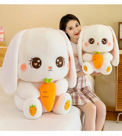 Radish Rabbit Doll Plush Toy Cute Doll Soft Stuffed Animal Sleeping Pillow Cushion Christmas Gifts for Kids and Girls
