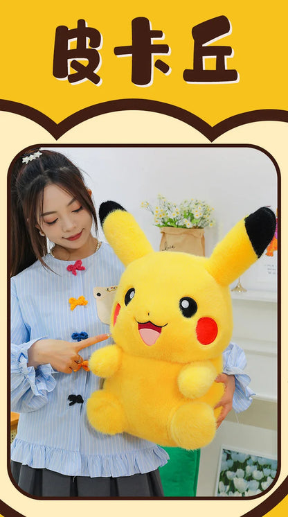 35/50/60/80CM Pokémon Pikachu Plushies Cartoon Anime Stuffed Kawaii Big Size Ornament Comfortable Soft Doll Children's Toys Gift