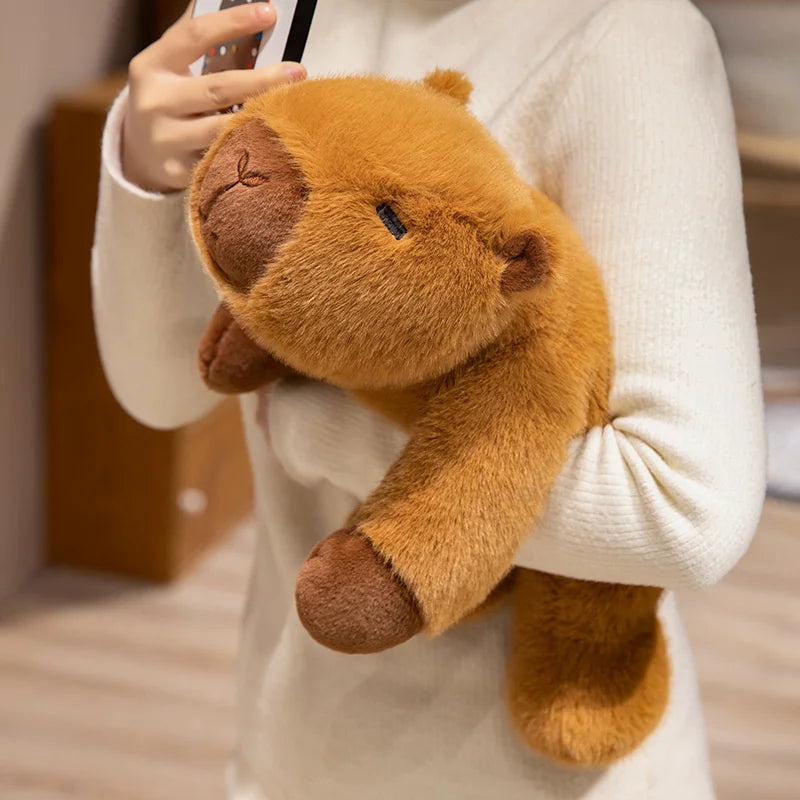 18-40cm Cozy Lying Stuffed Animals Cute Racoon Capybara Sloth Dog Plush Toys Soft Kawaii Soft Doll Sleep Pillow For Girl Boy