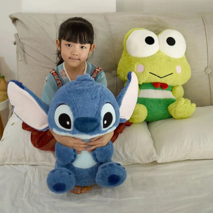 Sanrio Plush Kero Kero Keroppi Doll Pendant Stitch Toy Pillow Cushion Kawaii Soft Gift For Chilren Friend