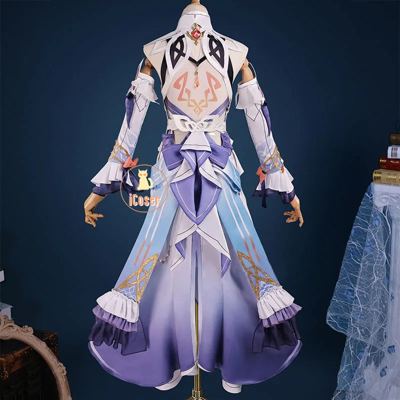 Genshin Impact Nicole Reeyn Cosplay Costume Wig Dress Hat Hexenzirkel Halloween Party for Women Girls Role Play Game Outfit Prop