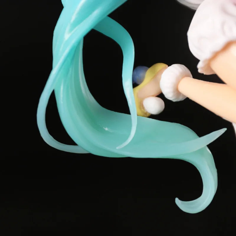 23cm Hatsune Miku Anime Figure PVC Model Doll with Rabbit Ears Kawaii Collectible Ornament Christmas Toy Gift - No box