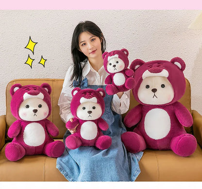 65cm Kawaii Little Bear Plush Doll Cute Soft Anime Lina Bear Plush Doll Cartoon Valentine's Day Birthday Gift Children's Holiday