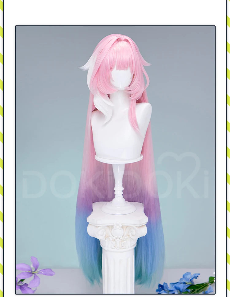 IN STOCK Evernight Cyrene Dan Heng Wig Game Honkai: Star Rail DokiDoki Dan Heng Permansor Terrae Horns Cyrene 120cm Wig