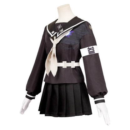 Darumi Amemiya Cosplay Costume Wig The Hundred Line Battle Uniform Headwear Last Defense Academy Halloween Women Girls Carnival